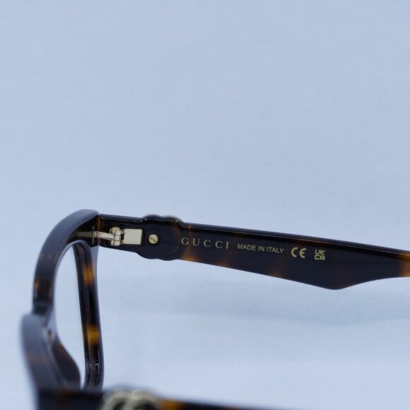 🕶️ New Gucci GG1728O 002 Eyeglasses - Dark Havana Frame - Picture 6 of 12